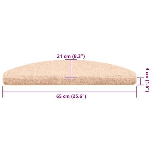 Ljepljivi tepisi za stepenice 20 kom krem 65x21x4 cm - Krema 65 x 21 x 4 cm 20 Cijena