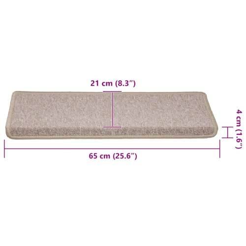 Prostirke za stepenice 30 kom 65x21x4 cm Taupe - Sivo-smeđa 65 x 21 x 4 cm 30 Cijena