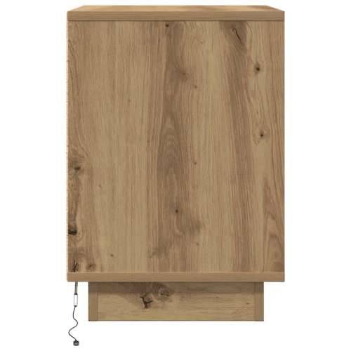 Noćni ormarići s LED svjetlima 2 kom boja hrasta 38x34x50 cm - hrast artisan 2 Cijena