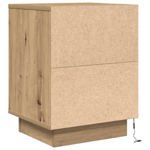 Noćni ormarići s LED svjetlima 2 kom boja hrasta 38x34x50 cm - hrast artisan 2 Cijena