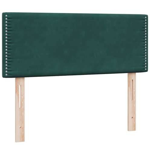 Box spring krevet s madracem tamnozeleni 120x210 cm baršunasti - Tamnozelena 120 x 210 Obično s čavlima Cijena