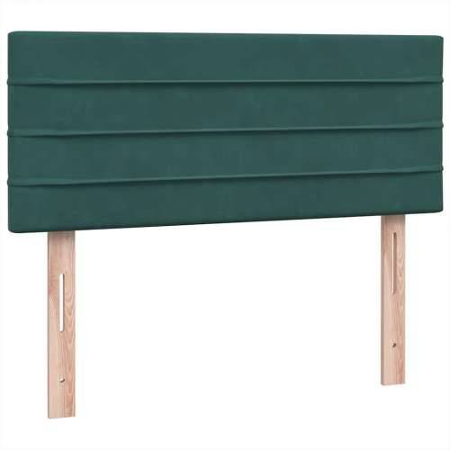 Box spring krevet s madracem tamnozeleni 120x210 cm baršunasti - Tamnozelena 120 x 210 cm vodoravne pruge Cijena