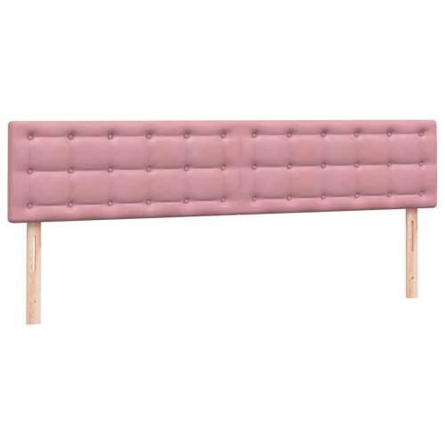 Box Spring krevet s madracima ružičasti 200x210 cm baršun - Ružičasta 200 x 210 cm gumbi Cijena