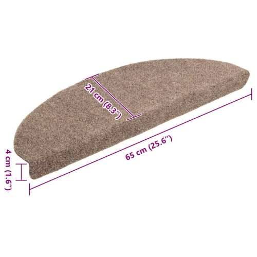 Ljepljivi tepisi za stepenice 20 kom krem 65x21x4 cm - Krema 65 x 21 x 4 cm 20 Cijena