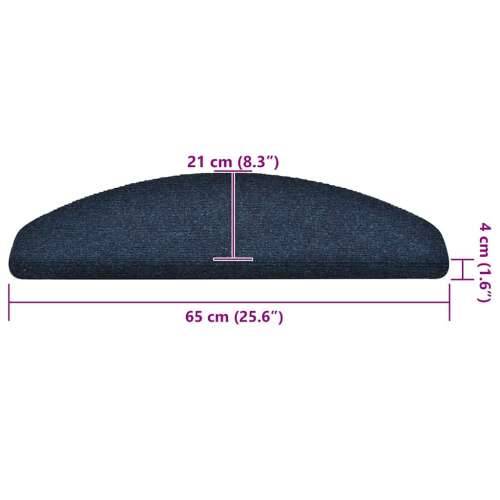 Ljepljivi tepisi za stepenice 30 kom tamnoplave 65x21x4 cm - Mornarsko plava 65 x 21 x 4 cm 30 Cijena