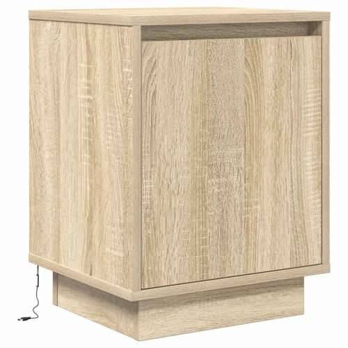 Noćni ormarići s LED svjetlima 2 kom boja hrasta 38x34x50 cm - sonoma hrast 2 Cijena