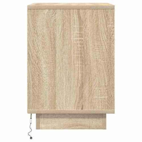 Noćni ormarići s LED svjetlima 2 kom boja hrasta 38x34x50 cm - sonoma hrast 2 Cijena