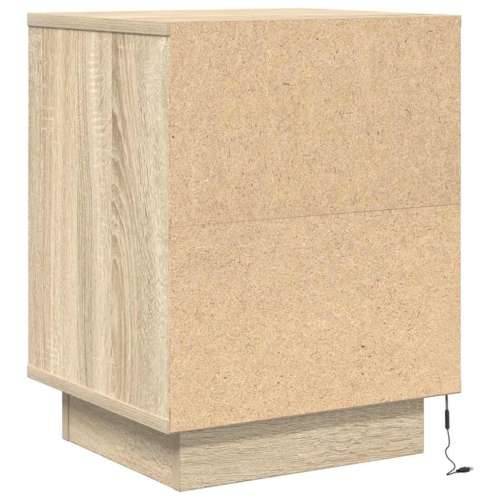 Noćni ormarići s LED svjetlima 2 kom boja hrasta 38x34x50 cm - sonoma hrast 2 Cijena