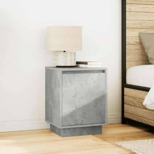 Noćni ormarići s LED svjetlima 2 kom boja betona 38x34x50 cm - Beton siva 2 Cijena