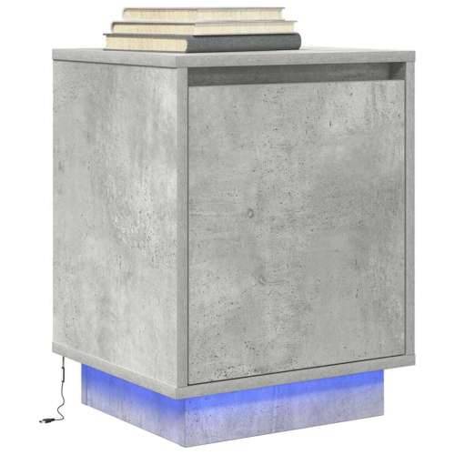 Noćni ormarići s LED svjetlima 2 kom boja betona 38x34x50 cm - Beton siva 2 Cijena