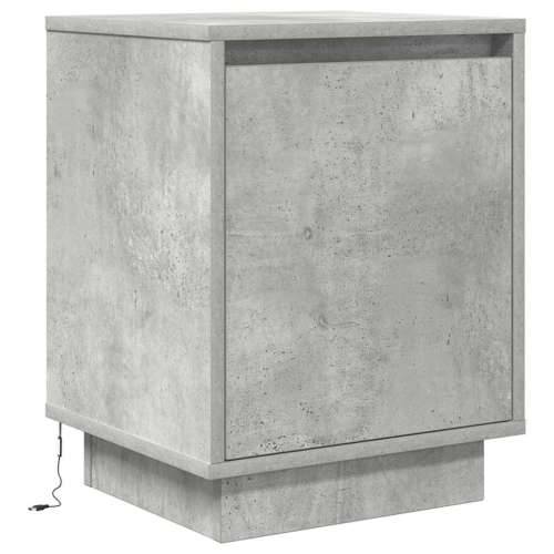 Noćni ormarići s LED svjetlima 2 kom boja betona 38x34x50 cm - Beton siva 2 Cijena