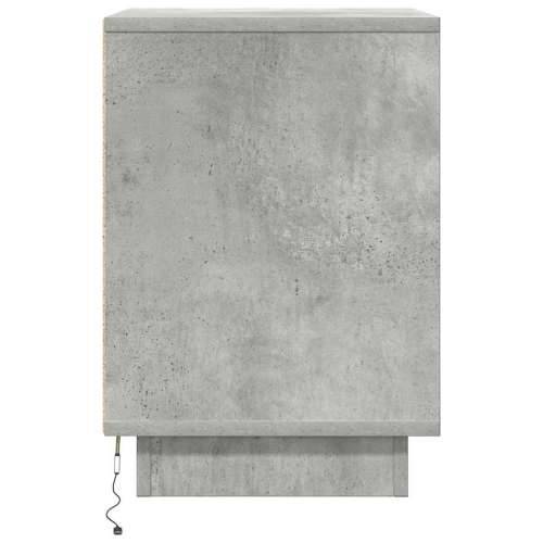 Noćni ormarići s LED svjetlima 2 kom boja betona 38x34x50 cm - Beton siva 2 Cijena