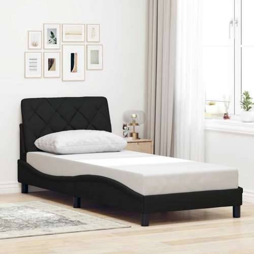 Okvir za krevet bez madraca crni 80x200cm od tkanine - Crna 80 x 200 cm Cijena