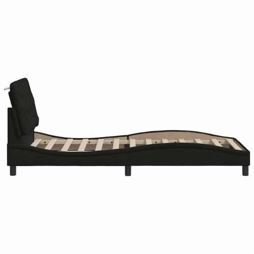 Okvir za krevet bez madraca crni 90x190cm od tkanine - Crna 90 x 190 cm Cijena