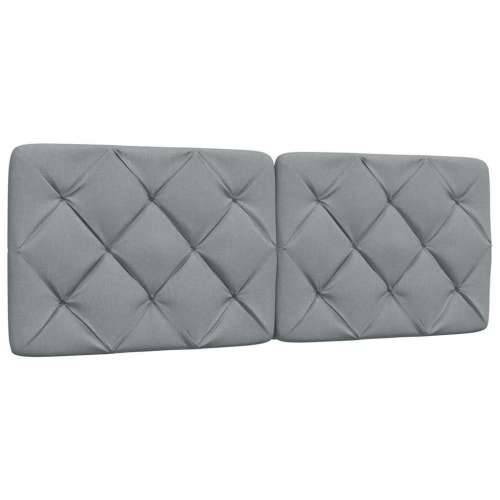 Okvir za krevet bez madraca svjetlosivi 140 x 190 cm od tkanine - Svjetlosiva 140 x 190 cm Cijena