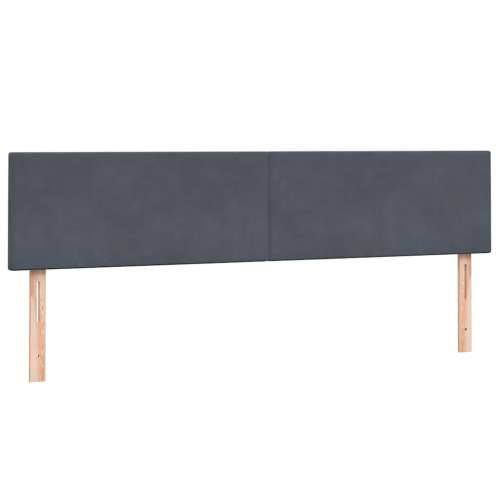 Box spring krevet s madracem tamnosivi 200x210 cm baršunasti - Tamno siva 200 x 210 cm Gladak dizajn Cijena