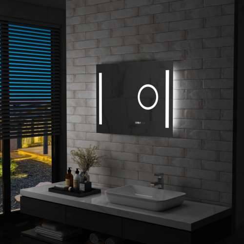 Kupaonsko LED zidno ogledalo sa senzorom na dodir 80 x 60 cm