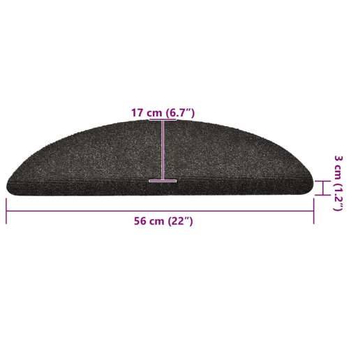 Ljepljivi tepisi za stepenice 30 kom antracit 56x17x3 cm - Antracit 56 x 17 x 3 cm 30 Cijena