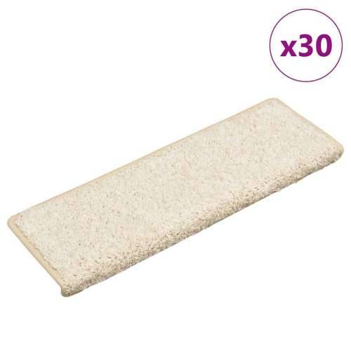 Prostirke za stepenice 30 kom 65x21x4 cm bijele - Bijela 65 x 21 x 4 cm 30 Cijena