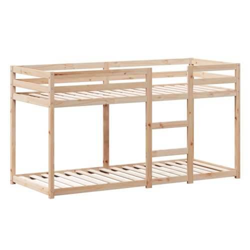 Krevet na kat s krovom 90 x 190 cm od masivne borovine - Prirodna 90 x 190 cm Cijena