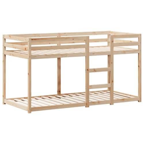 Krevet na kat s krovom 90 x 190 cm od masivne borovine - Prirodna 90 x 190 cm Cijena