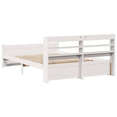 Okvir kreveta s uzglavljem bez madraca bijeli 140x190 cm - Bijela 140 x 190 cm Cijena