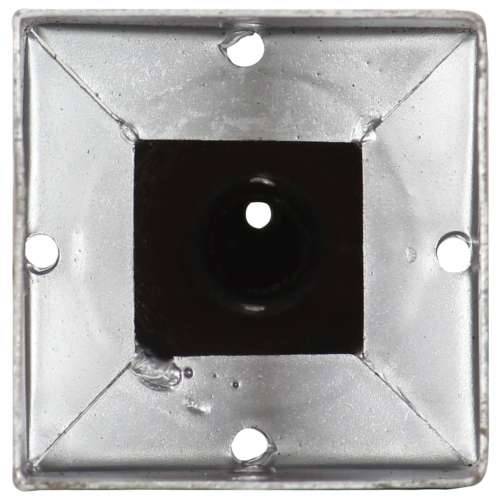 Šiljci za tlo 2 kom srebrni 9 x 9 x 56 cm od pocinčanog čelika - 9 x 9 x 56 cm 2 Cijena