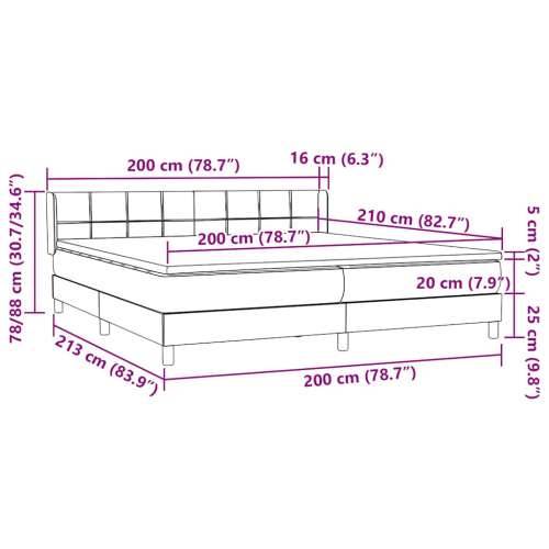Box Spring krevet s madracem ružičasti 200x210 cm samt - Ružičasta 200 x 210 cm Blok s kvadratima Cijena