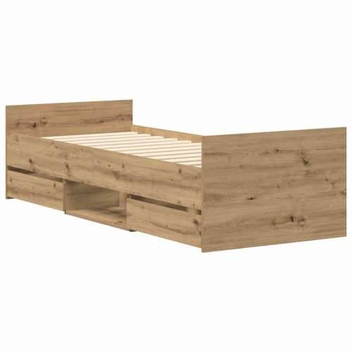 Okvir kreveta bez madraca boja hrasta artisan 90x200 cm - hrast artisan 90 x 200 cm Cijena
