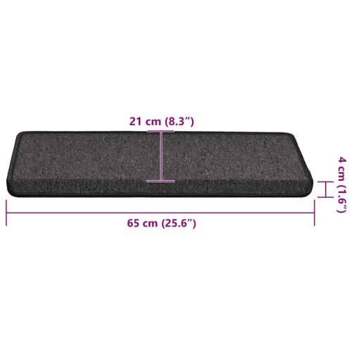Prostirke za stepenice 30 kom 65x21x4 cm antracit - Antracit 65 x 21 x 4 cm 30 Cijena