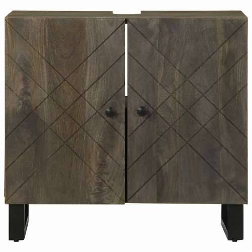 Ormarić za Lavabo - Umivaonik crni 62x33x58 cm Puno drvo Mango Cijena