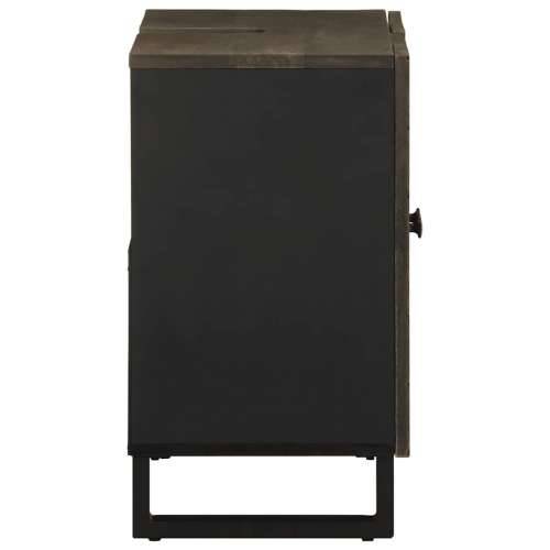 Ormarić za Lavabo - Umivaonik crni 62x33x58 cm Puno drvo Mango Cijena