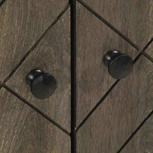 Ormarić za Lavabo - Umivaonik crni 62x33x58 cm Puno drvo Mango Cijena