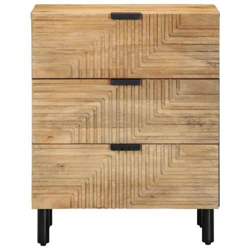 Noćni ormarić smeđi 50x33x60 cm Puno drvo Mango - Smeđa 50 x 33 x 62 cm 1 Cijena