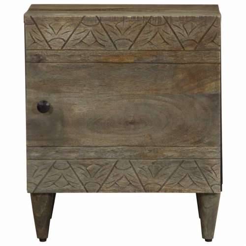 Noćni ormarić svijetlo sivi 40x33x46 cm Puno drvo Mango - 1 Cijena