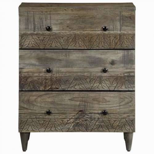Komoda svijetlo siva 60x33,5x75 cm Puno drvo Mango Cijena
