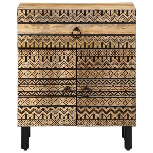 Krevetni ormarić crni 50x33x60 cm Puno grubo drvo Mango Cijena