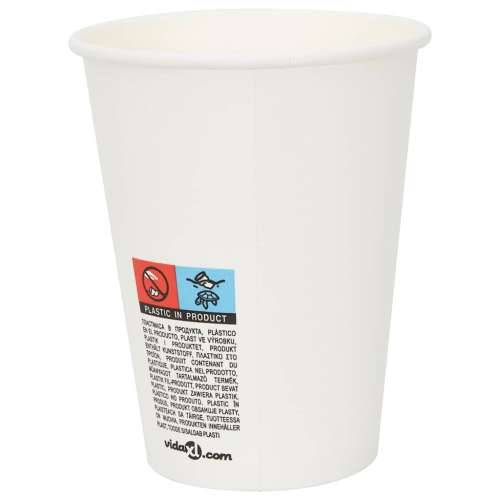 papirnate šalice za kavu 1000 kom 12 oz 300 ml bijele - 1 300 ml Cijena