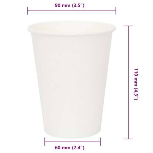 papirnate šalice za kavu 1000 kom 12 oz 300 ml bijele - 1 300 ml Cijena