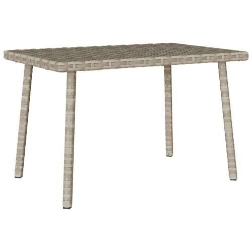 Vrtni stolić za kavu pravokutni svijetlo sivi 60x40x37 cm - Svjetlosiva 60 x 40 x 37 cm 1 Cijena