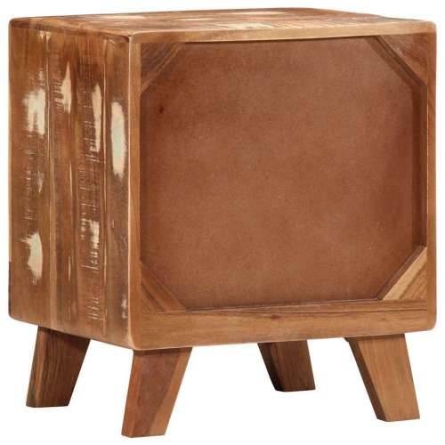 Noćni ormarić 40x32x46 cm Obrađeno puno drvo - 1 masivno obnovljeno drvo Cijena