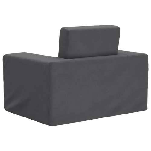 Dječji kauč na razvlačenje antracit mekani plišani - Antracit Sofa Cijena
