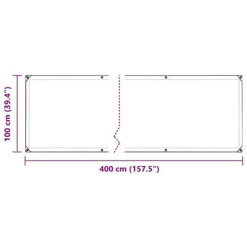 Pokrivač za biljke s ušicama 1x4 m PVC - 1 x 4 m 1 Cijena
