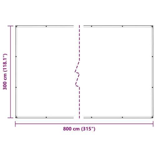 Pokrivač za biljke s ušicama 3x8 m PVC - 3 x 8 m 1 Cijena