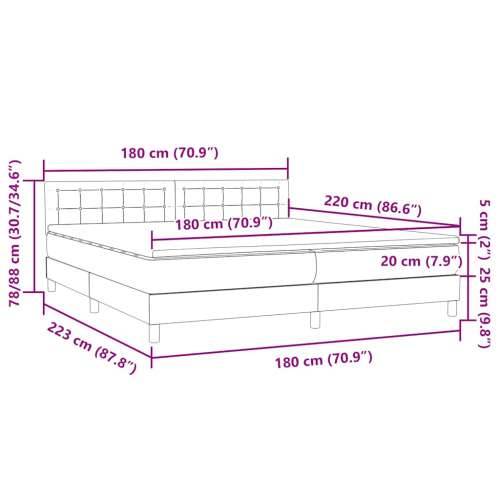 Box Spring krevet s madracem ružičasti 180x220 cm samt - Ružičasta 180 x 220 cm gumbi Cijena