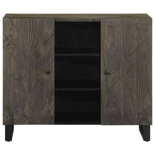 Komoda crna 90x33x75 cm Puno drvo Mango Cijena