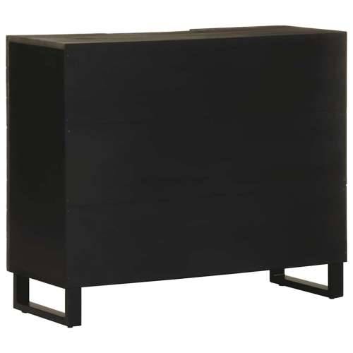 Komoda crna 90x33x75 cm Puno drvo Mango Cijena
