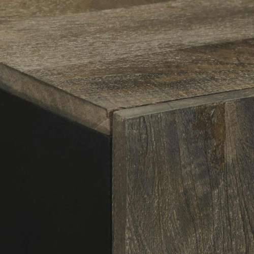 Komoda crna 90x33x75 cm Puno drvo Mango Cijena