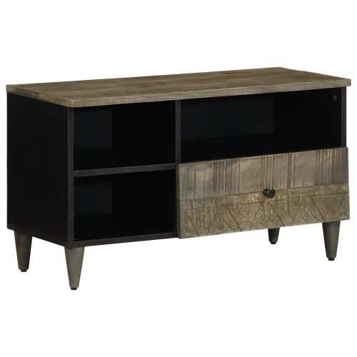 TV ormarić crni 80x33x46 cm od masivnog drva manga Cijena
