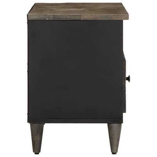 TV ormarić crni 80x33x46 cm od masivnog drva manga Cijena